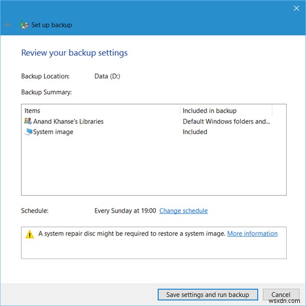 วิธีใช้งาน Windows Backup and Restore Tool ใน Windows 11/10 