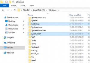 ความแตกต่างระหว่างโฟลเดอร์ System32 และ SysWOW64 ใน Windows 11/10 