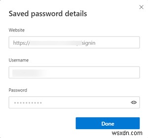 เปิดใช้งานและจัดการรหัสผ่าน &กรอกแบบฟอร์มในเบราว์เซอร์ Edge บน Windows 10 