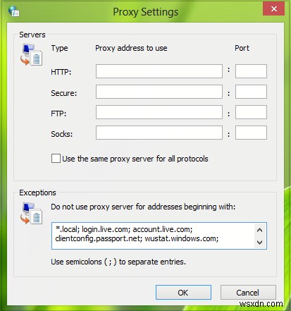 วิธีใช้ Proxy Servers ที่ตรวจสอบสิทธิ์เพื่อแก้ไขข้อผิดพลาดในการติดตั้งแอพ Windows Update และ Microsoft Store 