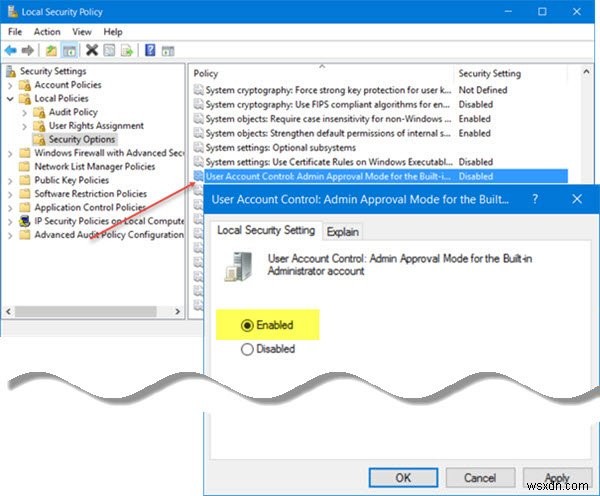 ไม่สามารถเปิด Microsoft Edge โดยใช้บัญชีผู้ดูแลระบบในตัวใน Windows 10 