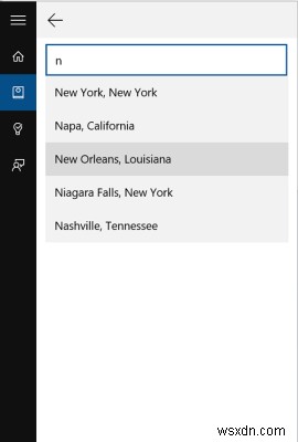 ทำให้ Cortana แสดงข้อมูลสภาพอากาศสำหรับสถานที่หลายแห่ง 