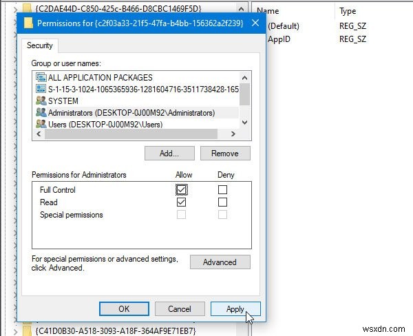 การตั้งค่าการอนุญาตเฉพาะแอปพลิเคชันไม่ให้ Local Activation 