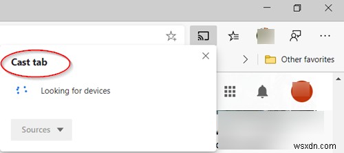 ปิดใช้งานหรือเปิดใช้งาน Cast Media to Device ในเบราว์เซอร์ Edge บน Windows 10 