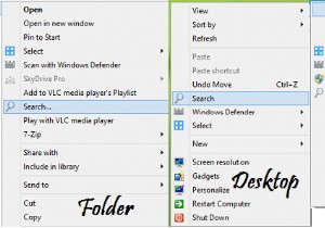วิธีเพิ่มการค้นหาในเมนูบริบทใน Windows 10 