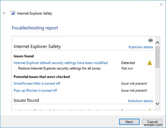แก้ไขปัญหาด้านประสิทธิภาพและความปลอดภัยใน Internet Explorer โดยใช้ตัวแก้ไขปัญหาเหล่านี้ 