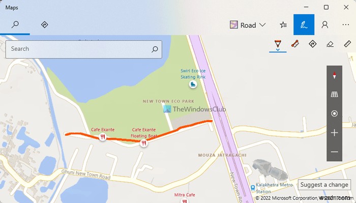 วิธีใช้ Windows Ink ในแอพ Windows 11/10 Maps 