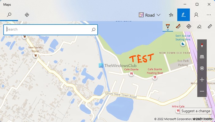 วิธีใช้ Windows Ink ในแอพ Windows 11/10 Maps 