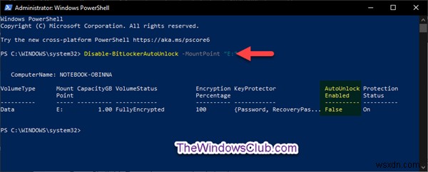 เปิดหรือปิดการปลดล็อกอัตโนมัติสำหรับไดรฟ์ข้อมูลที่เข้ารหัสด้วย BitLocker ใน Windows 10 