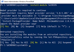 โมดูล SetBIOS ให้คุณเปลี่ยนการตั้งค่า BIOS จากคอมพิวเตอร์ท้องถิ่นหรือคอมพิวเตอร์ระยะไกล 