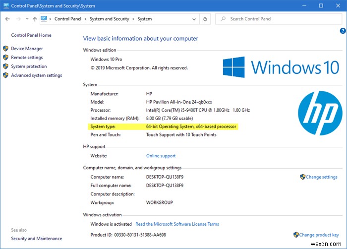 จะทราบได้อย่างไรว่าคอมพิวเตอร์ใช้ Windows 10 แบบ 32 บิตหรือ 64 บิต 