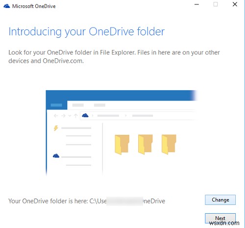 ย้ายหรือเปลี่ยนตำแหน่งของโฟลเดอร์ OneDrive ใน Windows 11/10 