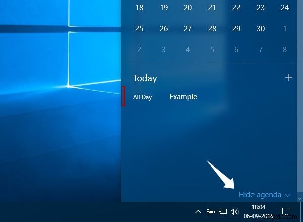 วิธีซ่อนวาระจากนาฬิกาบนแถบงานใน Windows 10 