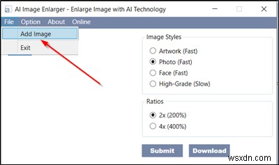 AI Image Enlarger ให้คุณขยายภาพที่มีความละเอียดต่ำถึงสูง 