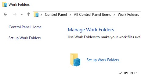 การจัดการกับการเข้ารหัส Work Folders ใน Windows 11/10 