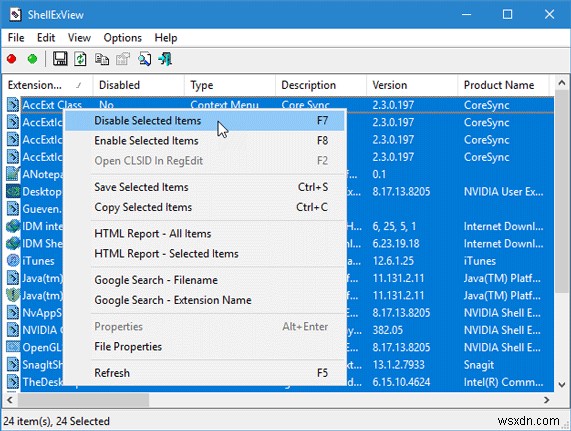 Windows File Explorer ขัดข้องเมื่อฉันคลิกขวาเพื่อเปิดเมนูบริบทหรือสร้างโฟลเดอร์ใหม่ 