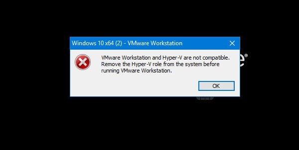VMware Workstation และ Hyper-V ไม่เข้ากัน 