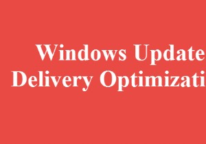 Windows Update Delivery Optimization หรือ WUDO คืออะไร? 