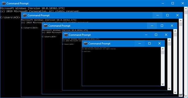 วิธีขยายขนาด CMD/PowerShell หรือหน้าต่างใดๆ โดยใช้เมาส์ 