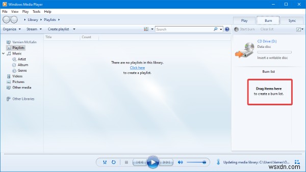 Windows Media Player ตรวจไม่พบความยาวของไฟล์ 