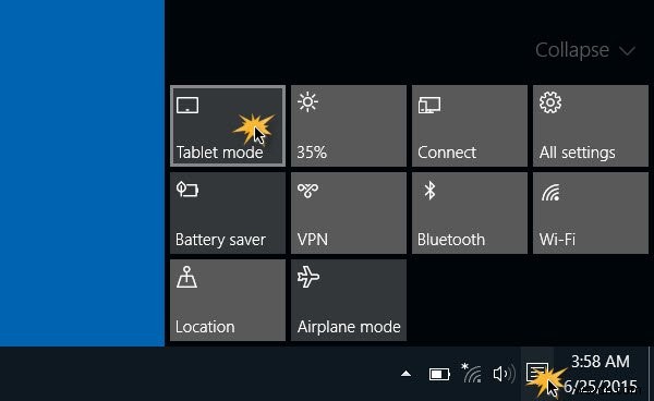 วิธีเปิดใช้งานและใช้โหมดแท็บเล็ตใน Windows 10 