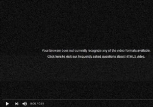 ขณะนี้เบราว์เซอร์ของคุณไม่รู้จักรูปแบบวิดีโอใด ๆ ที่มีอยู่ 