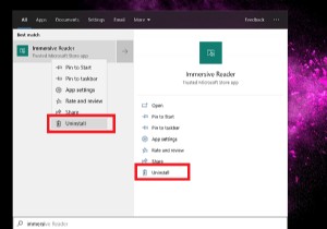 วิธีถอนการติดตั้ง Immersive Reader ใน Windows 10 