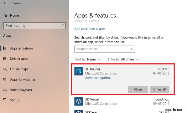 วิธีถอนการติดตั้งแอป 3D Builder ใน Windows 10 