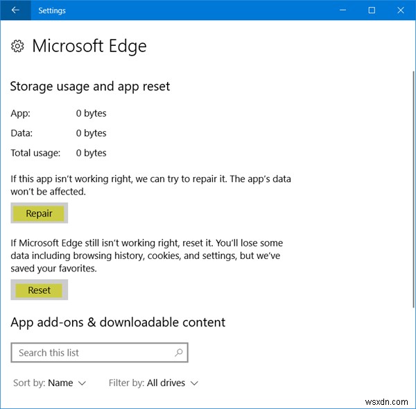 วิธีรีเซ็ต ซ่อมแซม หรือติดตั้งเบราว์เซอร์ Edge ใหม่ใน Windows 10 