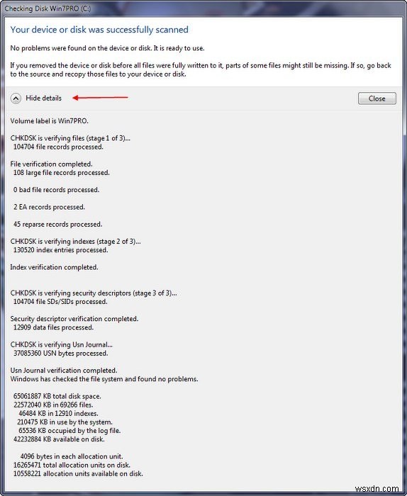 ตรวจสอบฮาร์ดดิสก์สำหรับข้อผิดพลาด สุขภาพ ภาคไม่ดีใน Windows 11/10 
