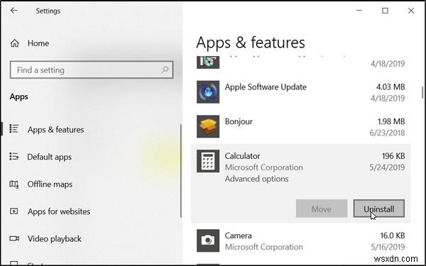 วิธีถอนการติดตั้งแอพเครื่องคิดเลขใน Windows 10 