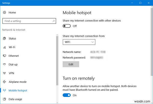 วิธีปิด Mobile Hotspot โดยอัตโนมัติเมื่อไม่ได้ใช้งานบน Windows 10 