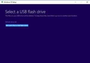 เราไม่พบแฟลชไดรฟ์ USB – ข้อผิดพลาดในการตั้งค่า Windows 10 