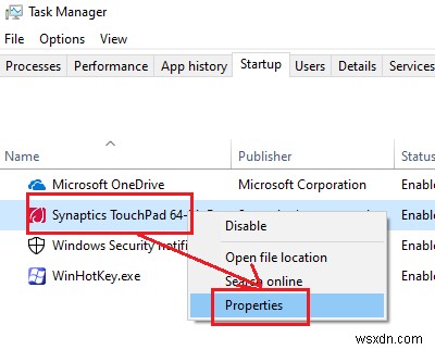 ไม่สามารถเชื่อมต่อกับ Synaptics Pointing Device Driver 