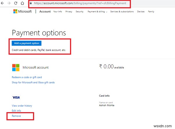 ข้อผิดพลาด ปัญหาและปัญหาการชำระเงินของ Microsoft Store ล้มเหลว 