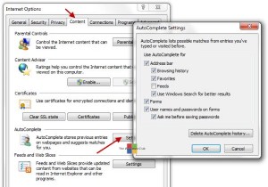 เปิดใช้งาน, ปิดใช้งานการเติมข้อความอัตโนมัติ &การทำให้สมบูรณ์อัตโนมัติแบบอินไลน์ใน Explorer, Run &IE บน Windows 10 