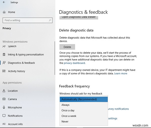 วิธีเปิดหรือปิด Tailored Experiences ผ่าน Settings, Registry หรือ Group Policy 