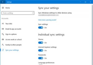 วิธีซิงค์การตั้งค่าระหว่างอุปกรณ์ต่างๆ ใน ​​Windows 10 