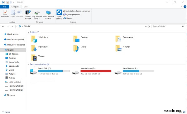 ไอคอนซีดี/ดีวีดีไม่แสดงใน Windows File Explorer 