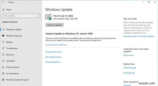 Windows 10 v1903 พฤษภาคม 2019 อัปเดตรายการคุณสมบัติใหม่ 