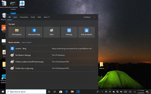 Windows 10 v1903 พฤษภาคม 2019 อัปเดตรายการคุณสมบัติใหม่ 