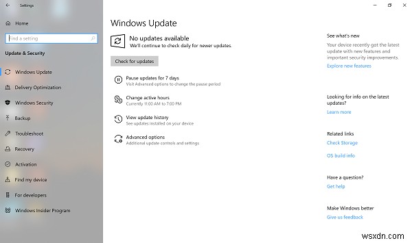 Windows 10 v1903 พฤษภาคม 2019 อัปเดตรายการคุณสมบัติใหม่ 