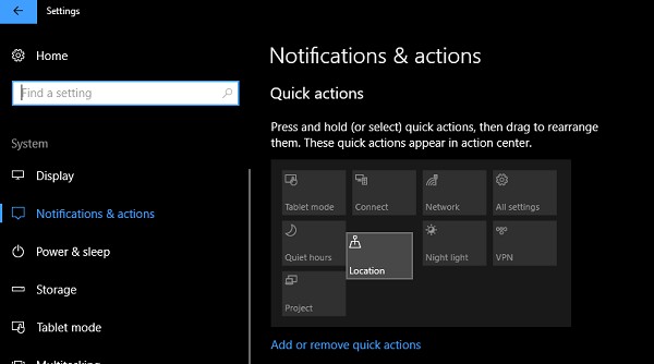 วิธีปรับแต่ง Notifications and Action Center บน Windows 10 