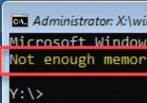 มีทรัพยากรหน่วยความจำไม่เพียงพอในการประมวลผลคำสั่งนี้ 