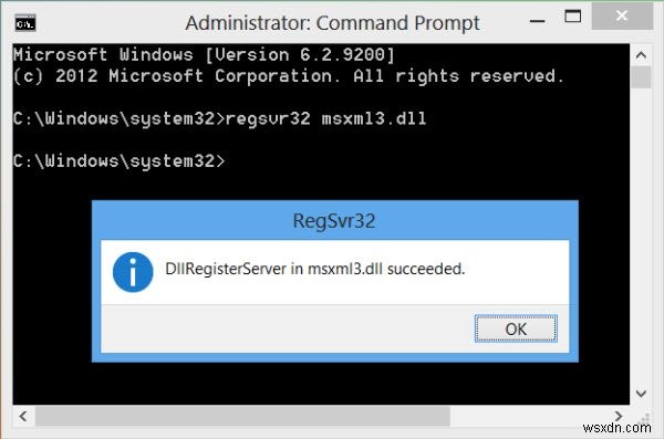 Regsvr32 ใน Windows 10:คำอธิบาย คำสั่ง การใช้งาน &ข้อความแสดงข้อผิดพลาด 