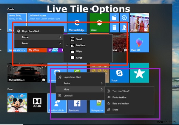 คำแนะนำในการปรับแต่ง Windows 10 Start Menu และ Taskbar 