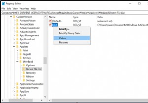 วิธีลบเอกสารล่าสุดใน WordPad บน Windows 10 