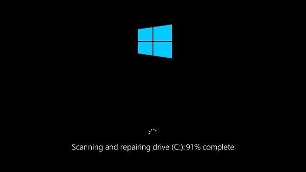 Windows 10 กำลังสแกนและซ่อมแซมไดรฟ์ค้าง 