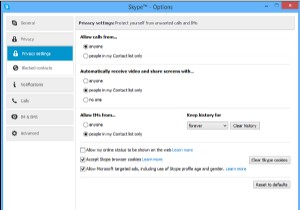 วิธีจัดการ ลบ ปิดใช้งานประวัติ Skype 