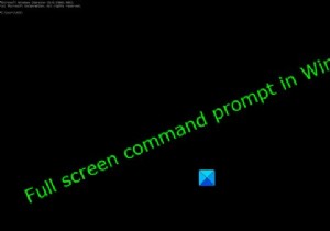 พร้อมรับคำสั่งแบบเต็มหน้าจอในระบบปฏิบัติการ Windows 11/10 